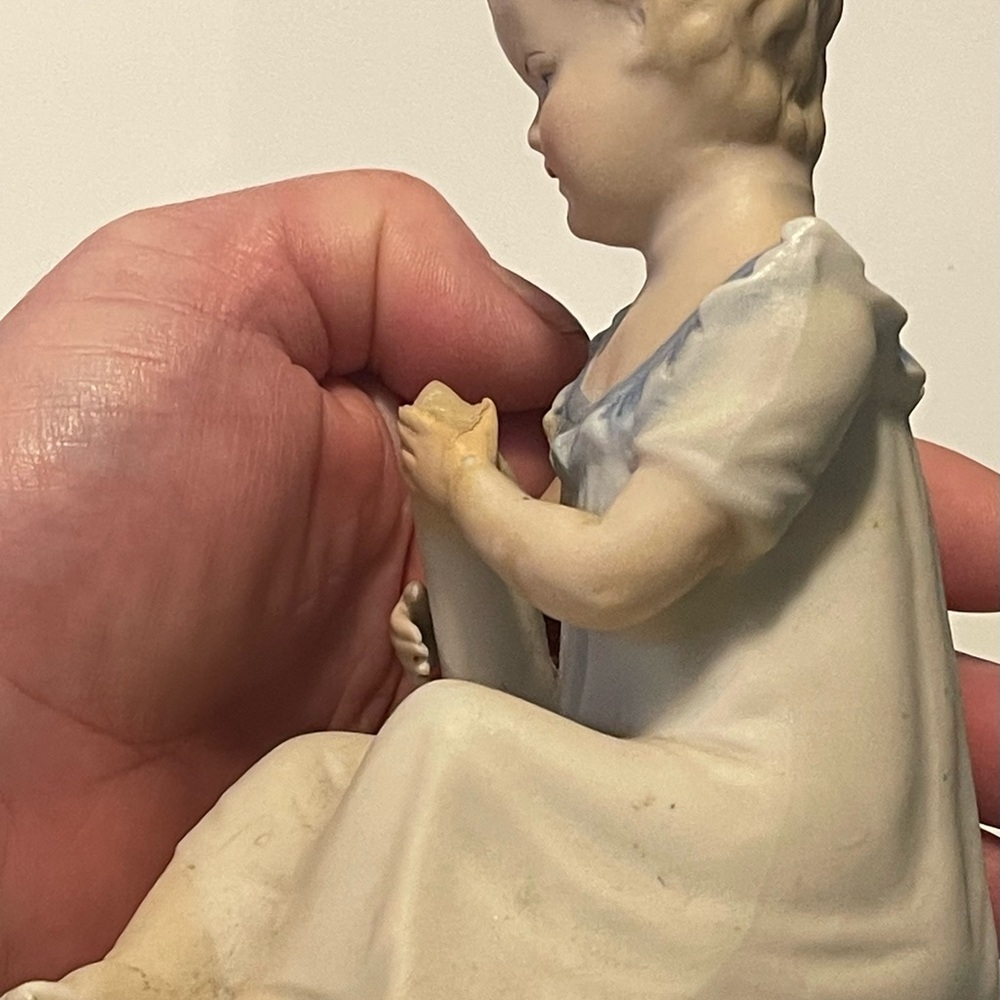 Vintage German Dresden Bisque Piano Baby - Picture 3 of 7